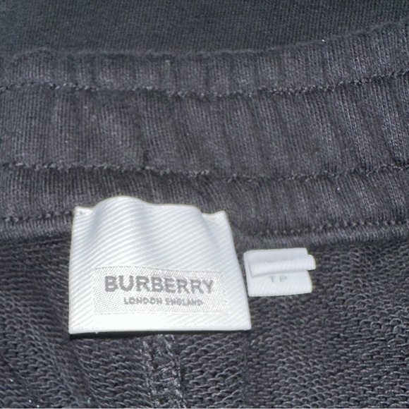 Burberry black cotton logo print joggers - Picture 2 of 6